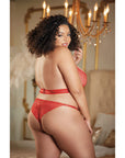 Allure Halter Ouverte Lace Teddy