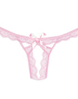 Adore Peach-Y Lace And Mesh Open Panty