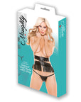 Naughty Faux Leather Under Bust Corset Top