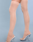 Opaque Nylon Thigh Highs