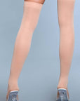 Opaque Nylon Thigh Highs