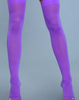 Opaque Nylon Thigh Highs