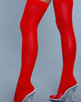 Opaque Nylon Thigh Highs