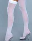 Opaque Nylon Thigh Highs