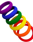 Pride 6 pack Rainbow Rings