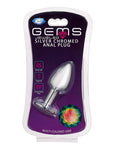 Cloud 9 Novelties Gems Silver Chromed Anal Plug