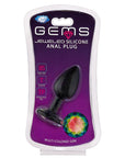 Cloud 9 Novelties Gems Black Silicone Anal Plug