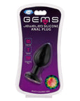 Cloud 9 Novelties Gems Black Silicone Anal Plug