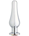 Cloud 9 Novelties Gems Silver Chromed Tall Anal Plug