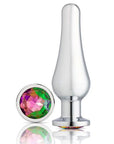 Cloud 9 Novelties Gems Silver Chromed Tall Anal Plug