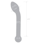 8 Inch Slimline G-Spot Glass Dildo