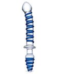 10 Inch Mr. Swirly Double Ended Glass Dildo & Butt Plug
