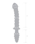 10 Inch Mr. Swirly Double Ended Glass Dildo & Butt Plug