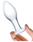 4 Inch Classic Glass Butt Plug