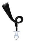 3 Inch Horse Tail Glass Butt Plug