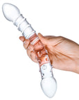 Double Trouble Glass Dildo