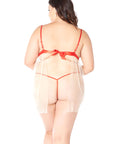Mesh Hearts Babydoll