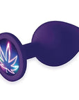 The 9's Booty Talk Silicone Butt Plug Neon Leaf