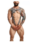 DNGEON Cross Cockring Harness by MOB
