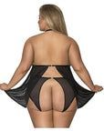 Sassy Cupless Baby Doll And Crotchless Panty Set