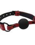 Rouge Garments Leather Ball Gag with Rubber Ball