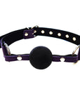 Rouge Garments Leather Ball Gag with Rubber Ball