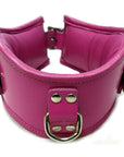 Rouge Garments Leather Padded Posture Collar with 3 D-Rings