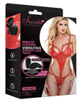 Remote Controlled Vibrating Strappy Lace Teddy