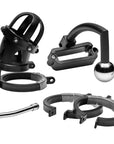 Oppressor Male Confinement Chastity Cage With Ball Clamp And Anal Hook