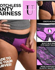 SU Lace Envy 3XL Crotchless Panty Harness - Purple