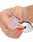 Booty Sparks Gemstones Rose Quartz Anal Plug