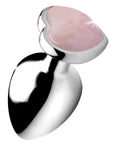 Gemstones Rose Quartz Heart Anal Plug