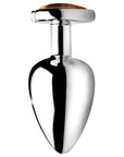 Gemstones Tiger Eye Heart Anal Plug