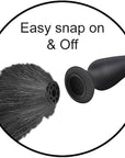 TZ Snap-On Interchangeable Bunny Tail Black