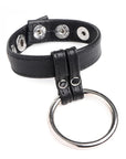 Cock Gear Leather and Steel Cock & Ball Ring