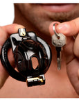 Double Lockdown Locking Customizable Chastity Cage