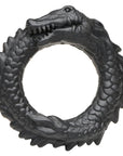 Black Caiman Silicone Cock Ring
