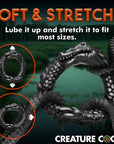 Black Caiman Silicone Cock Ring