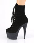 ADORE-1020 Mini Glitter Suede Heel