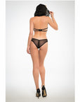 Adore Chloe Flirty & Coy Hooded Lace Bra & Panty