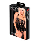 Noir Vinyl Cage Top & G String Set