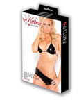Kitten Wet Look Hot Shorts Bra Top