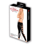 Kitten Wet Look Leggings With Side Hole