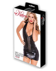 Kitten Wet Look & Faux Leather Love Dress