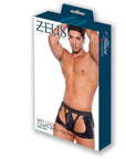 Zeus Wet Look Thong With Chaps