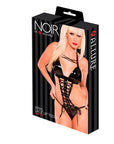 Noir Pvc Laceup Teddy