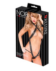 Noir Faux Leather Teddy