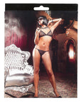 Glitter Lace Bra And Thong Set