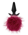 Pom Plugs - Fur Pom Pom - Burgundy
