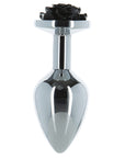 Lux Active - Rose 3.5 Inch Metal Butt Plug